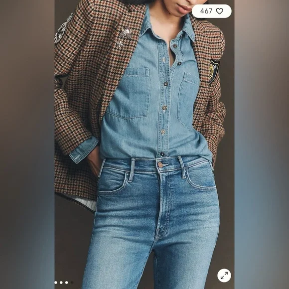 MOTHER jeans the hustler ankle mid rise size 27 NWT - Picture 3 of 16